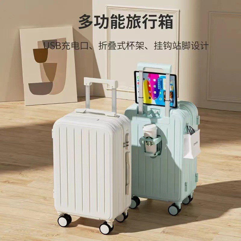 Korean version of the suitcase women's ins trolley case small fresh student password box travel suitcase strong and durable men's leather suitcase