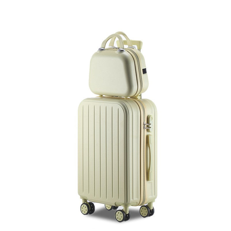 Korean version of the suitcase women's ins trolley case small fresh student password box travel suitcase strong and durable men's leather suitcase