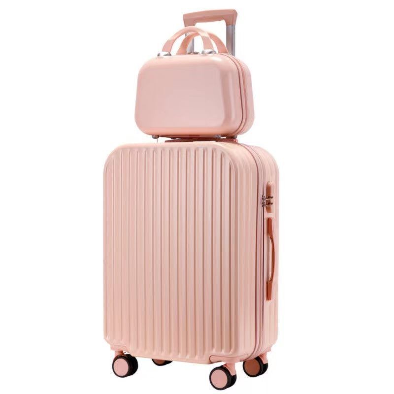 Korean version of the suitcase women's ins trolley case small fresh student password box travel suitcase strong and durable men's leather suitcase